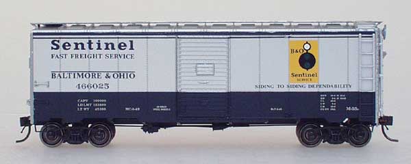 Nixon Enterprises Baltimore & Ohio 1937 AAR 40 Foot Boxcar