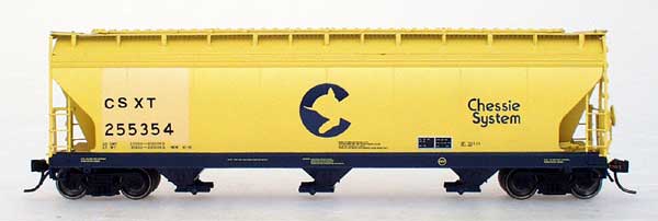 PWRS Chessie System CSXT ACF 4650 Cubic Foot 3-Bay Hopper