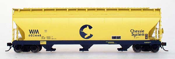 PWRS Chessie System WM ACF 4650 Cubic Foot 3-Bay Hopper