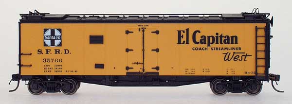 Train Quest Santa Fe El Capitan RR32 Refrigerator Car