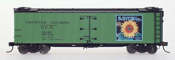 YesterYear Models Growers Express Orangedale Brand Wood Refrigerator Car