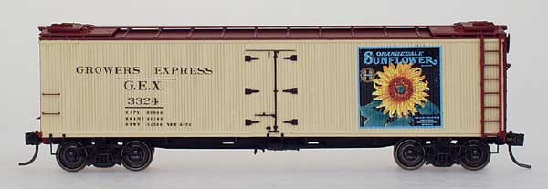 YesterYear Models Growers Express Orangedale Brand Wood Refrigerator Car